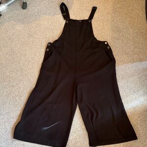 Xhilaration Black Women's mid length Romper with Button Accents